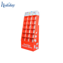 Supermarkt Einzelhandel Papier Spielzeug Puzzle Boden Display Rack, Achtzehn Block Puzzle Boden Display Rack